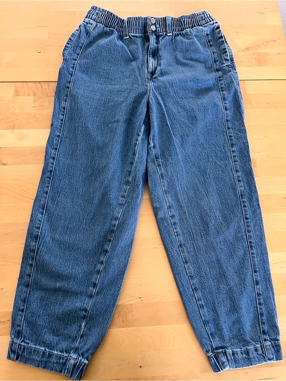 Tommy Hilfiger Navy Blue Boyfriend Jeans with Elastic Waist